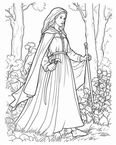 Real Maid Marian Coloring Pages Coloring Pages