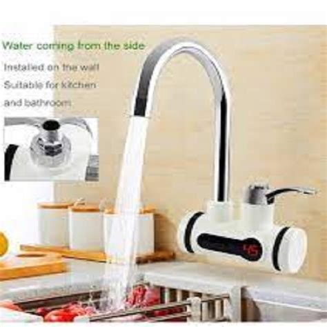 Tankless Electric Water Heater Kitchen Instant Hot Water Tap Temperature Display Faucet Instant