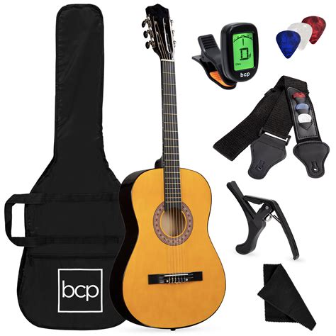 Mini Kids Acoustic Toy Guitar Kit Gig Bag + Picks + Strap + Tuner ...