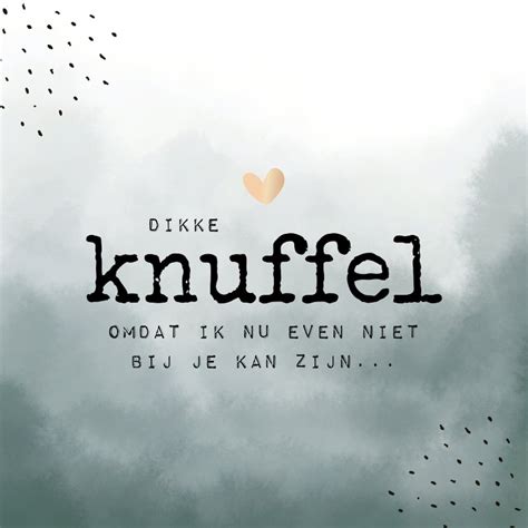 Kaart Dikke Knuffel Waterverf Hartje Kaartje2go