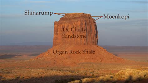 Monument Valley Formation Labels Verne Lehmberg 620 Utah Geological