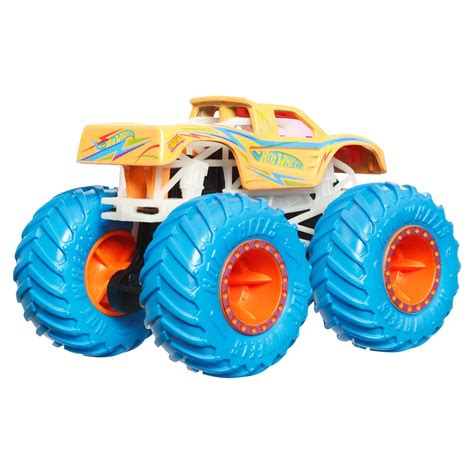 Hot Wheels Monster Trucks Glow In The Dark 1 64 Scale Vehicle 2024 Mix 1 Case Of 6