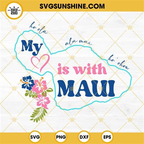 Maui Hawaii Svg Maui Svg Maui Strong Svg