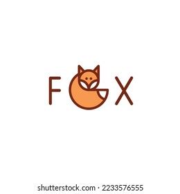 Fox Logo Simple Fox Icon Kids Stock Vector (Royalty Free) 2233576555 ...