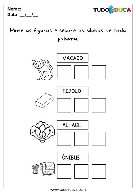 Atividades De Alfabetiza O Para Autismo Para Imprimir