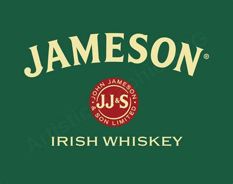 Jameson Irish Whiskey Label Svg Jameson Whisky Svg Jameson Etsy