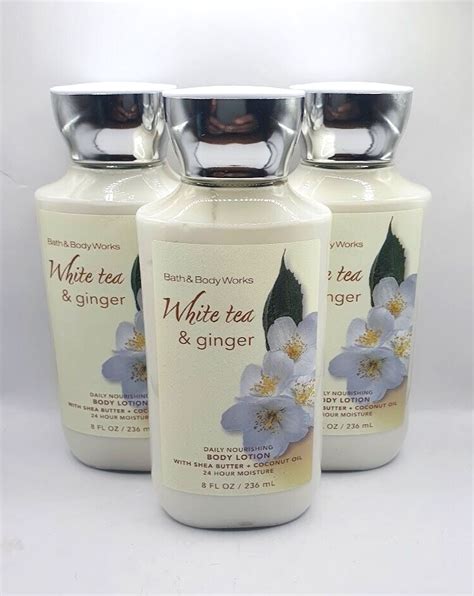 Bath And Body Works White Tea Ginger Body Lotion Fl Oz Set Of