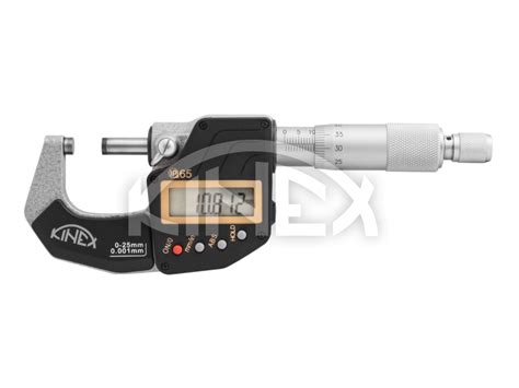 Mikrometer strmeňový digitálny KINEX ABSOLUTE ZERO 0 25 mm 0 001mm