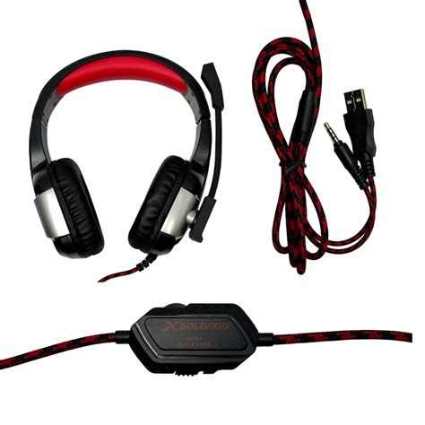 Jonh Variedades DROP Fone Headset Gamer Microfone LED XSoldado GH