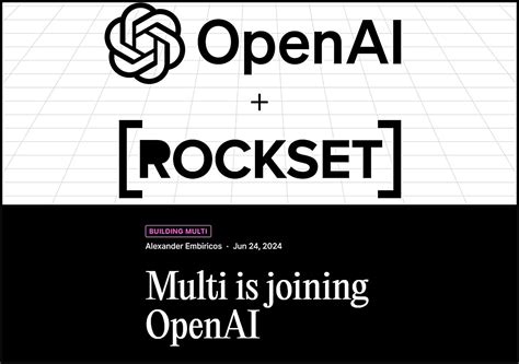 Openaiが2社買収で企業向けaiサービス強化目指す：検索とデータ分析「rockset」・web会議ツール「multi」 Ledge Ai