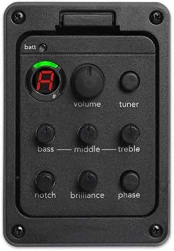 4 Band EQ Equalizer Acoustic Guitar Preamps Piezo Pickup With Tuner