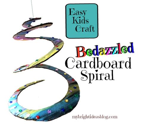 Cardboard Spiral Craft - Easy Kids Project - My Bright Ideas