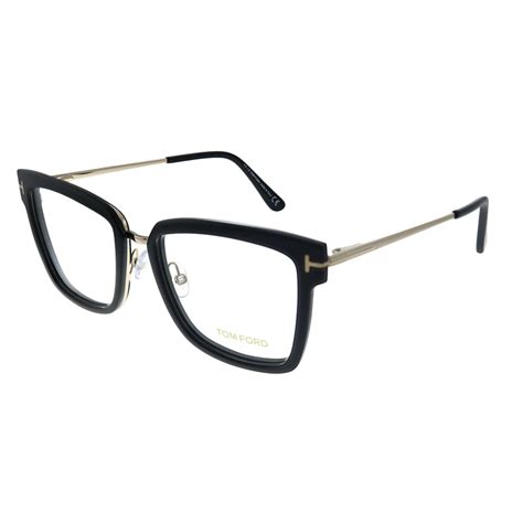 Eyeglasses Tom Ford Ft Shiny Black Front Rose Gold Bridge