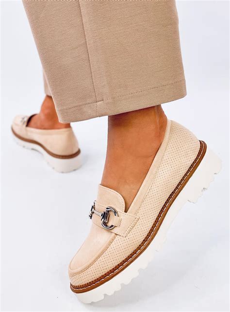 Mokasyny Damskie Clays Beige Sklep Kupbuty