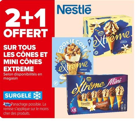 Promo Nestl Offert Sur Tous Les C Nes Et Mini C Nes Extreme Nestl