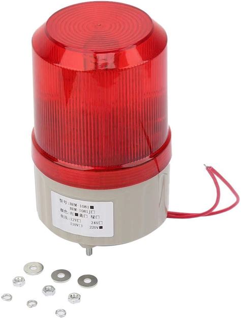 220 V AC LED Rotierendes Warnlicht Rotes Leuchtmittel Flexibles