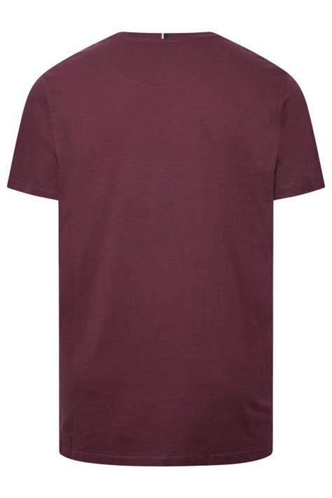 U S Polo Assn Big Tall Burgundy Red Player T Shirt Badrhino