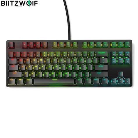 Blitzwolf Bw Kb Mechanical Keyboard Keys Wired Keyboard Gateron