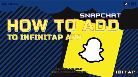 INFINITAP Share With A Tap How To Add Your SNAPCHAT Link To