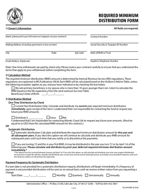 Fillable Online Required Minimum Distribution Rmd Definition And Fax Email Print Pdffiller