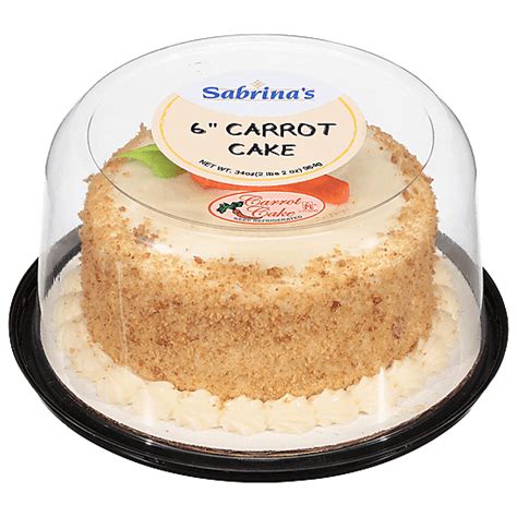 Sabrina S Cake Carrot 6 Inches 34 Oz Bakery Fairplay Foods