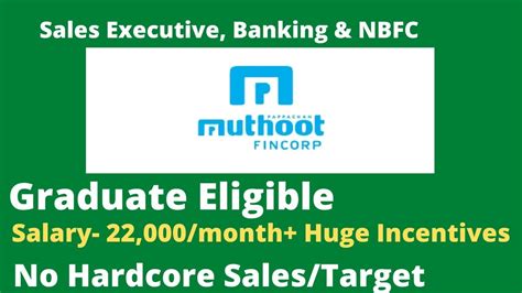 Graduate Jobs Hiring In Muthoot Fincorp Banking Sales Executive Jobs