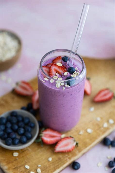 3 Minute Berry Greek Yogurt Smoothie Frosting And Fettuccine