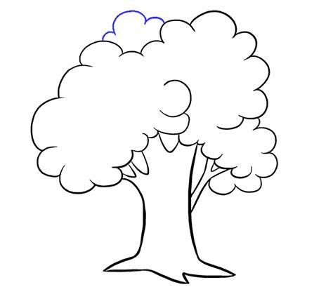 How to Draw a Cartoon Tree | Easy Step by Step Drawing Guides