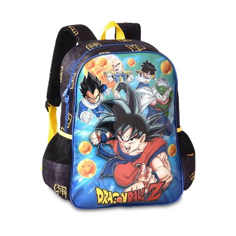 Mochila Dragon Ball Z De Costas Goku Escolar Refor Ada Submarino