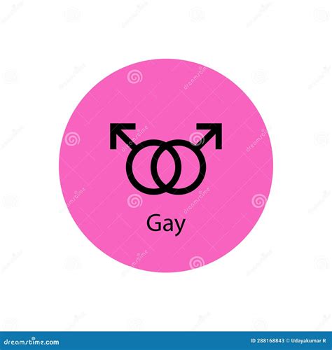 Gay Symbol Icon Gender Icon Stock Vector Illustration Of Lgbti Hermaphroditus