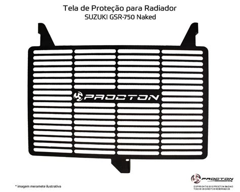 Protetor De Radiador Suzuki GSR Naked Procton Moto World
