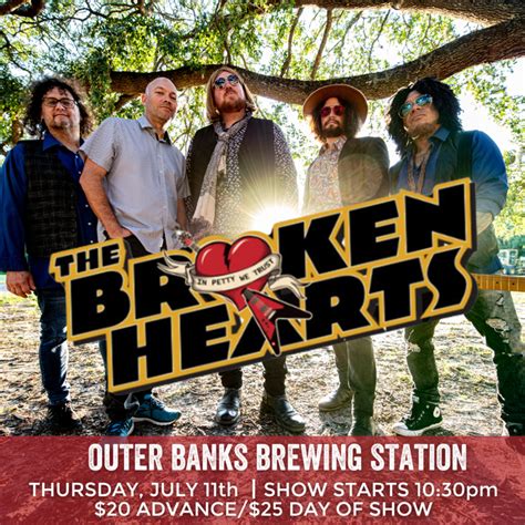 THE BROKEN HEARTS Tom Petty Tribute Outer Banks Brewing Station OBX