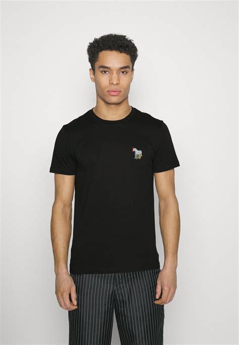 Ps Paul Smith Slim Fit Zebra T Shirts Basic Black Sort Zalando Dk