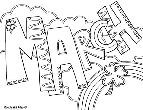 March Coloring Pages Printable - Coloring Home