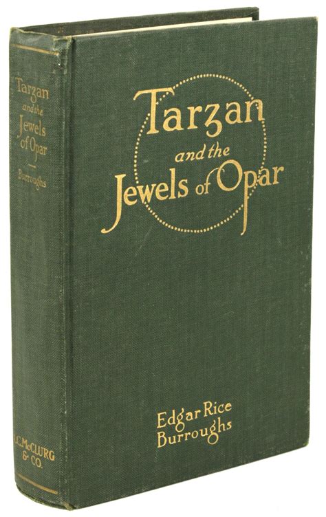 Tarzan And The Jewels Of Opar By Burroughs Edgar Rice A Bright Fine