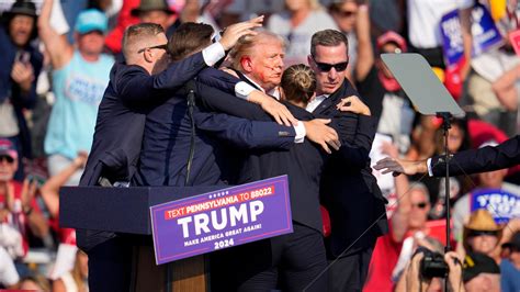 What Happened To Trump Ex President Rushed Off Stage At Rally