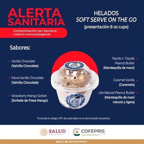 Cofepris Alerta Por Helados Contaminados Comisión Federal Para La