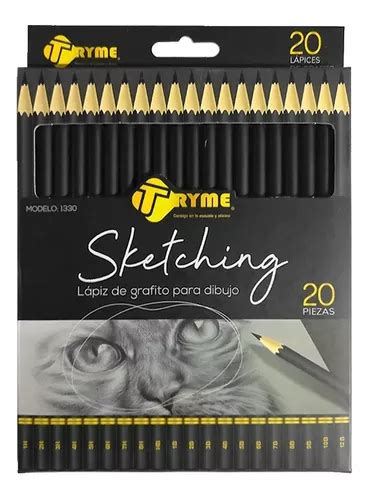 Lápices De Dibujo Grafito Tryme Sketching 20 Graduaciones