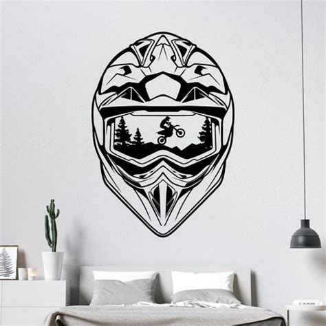 Motocross Wall Decal Dirt Bike Decor Motocross Decor Dirt Etsy