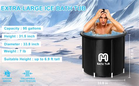 Amazon Ice Bath Tub For Recovery Portable Cold Water Therapy