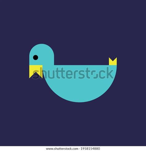 Funny Duck Element Logo Design Stock Vector (Royalty Free) 1958154880 ...