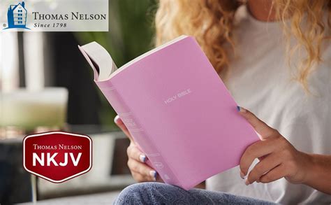 Nkjv Gift And Award Bible Leather Look Pink Red Letter Comfort