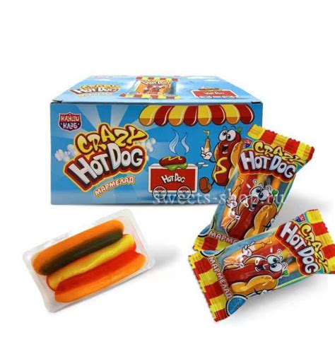 Жевательный мармелад "Crazy HOT DOG" 10гр Candy club (Китай)