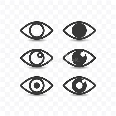 Simple Eye Icon Transparent Stock Illustrations Simple Eye Icon