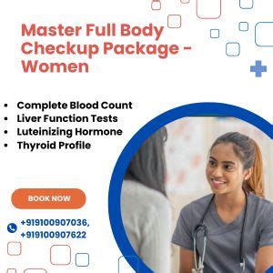 Master Full Body Checkup Package Women Medintu