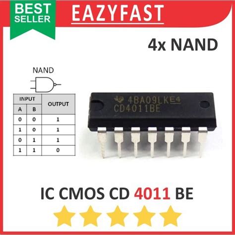 Ic Cmos Cd Be Dip Logic Gate Nand Logic Gate Cd Be Cd