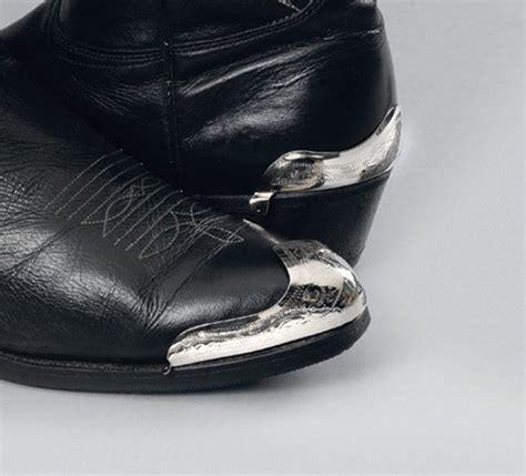 Etched Silver Cowboy Boot Toe Tips WX-47 | Buffalo Trader Online