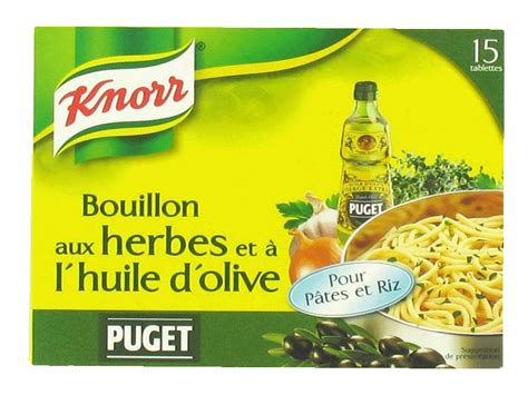 Knorr Bouillon Aux Herbes Et Huile D Olive Puget Tous Les Produits