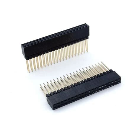 10pcs Pc104 2 54mm 2x20 40pin Double Row Female Stackable Straight