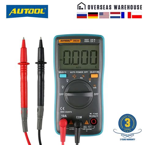 Autool Dm Lcd Multimeter Digital Ac Dc Autoranging Spannung